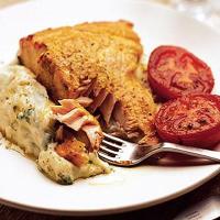 Spiced salmon with coriander mash image