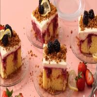 Triple Berry Cheesecake Poke Cake image