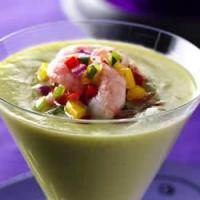 Avocado Soup with Shrimp Ceviche_image
