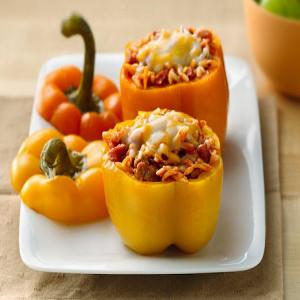 Slow Cooker Pizza-Stuffed Peppers_image