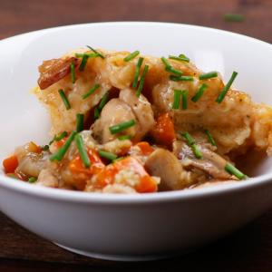 Spicy Savory Chicken Cobbler Recipe by Tasty image
