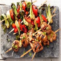 Hoisin Chicken and Bok Choy Kebabs image