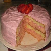 Strawberry Ribbon Cake image