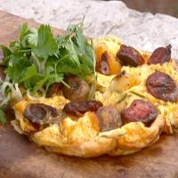 Potato and Chorizo Omelet with a Kinda Parsley Salad_image
