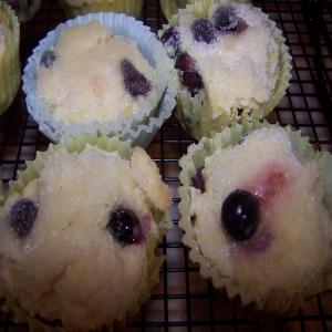 Lemon-Dipped Blueberry Muffins_image
