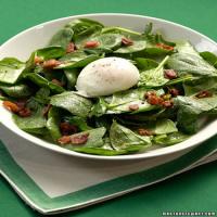Spinach Salad with Poached Eggs image