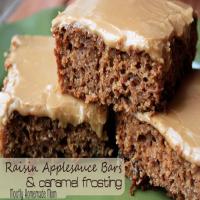 Raisin Applesauce Bars & Caramel Frosting Recipe - (4.1/5) image