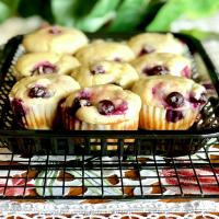 Dairy-Free Breakfast Blueberry Cheesecake Muffins image