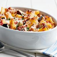 Herby Baked Pasta with Eggplant and Fresh Mozzarella image