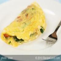 Breakfast Spinach and Tomato Cheese Omelet_image