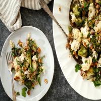 Roasted Cauliflower and Broccoli With Salsa Verde_image