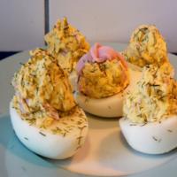 Norwegian Stuffed Hard Cooked Eggs image