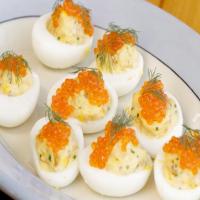 Smoked Trout Devilled Eggs image