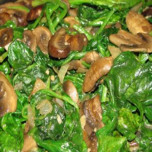 Sautéed Spinach and Mushrooms image