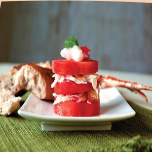 Watermelon and Crab Napoleons image