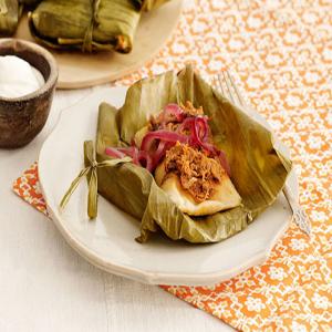 Shredded Pork Tamales with Onions_image
