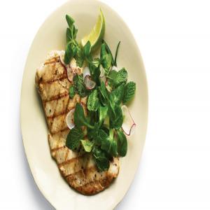 Grilled Chicken with Mint and Radish Salad image