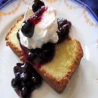~ Gram's Danish Pound Cake ~ My Blueberry Sauce_image