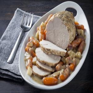 Slow-Cooked Turkey Roast with Vegetables_image