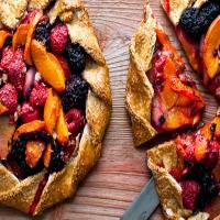 Mixed Red Fruit, Apricot and Hazelnut Galette image