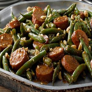 Kung Pao Sausage and Green Beans image