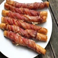 Bacon Wrapped Sesame Breadsticks_image