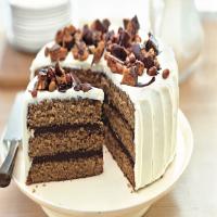 Chocolate-Peanut Butter Cake With Cream Cheese and Butterfinger Frosting image