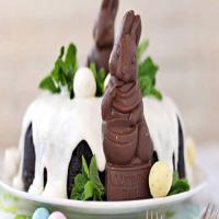 Chocolate Easter Bunny Cake image