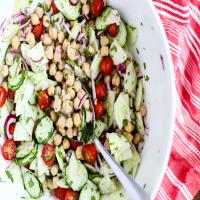 Cucumber and Garbanzo Bean Salad image
