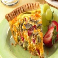 Vegetable-Cheddar Quiche_image