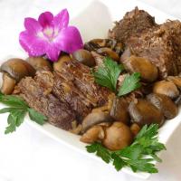 Mushroom Slow Cooker Roast Beef image