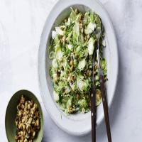 Shredded Brussels-Sprout Salad with Hazelnut Crunch_image