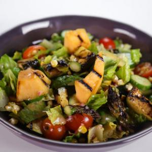 Grilled Cantaloupe and Vegetable Salad (The Chew) Recipe - (4.4/5)_image