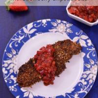 Pecan Crusted Chicken with Strawberry Chipotle Salsa_image