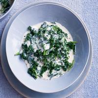 Easy creamed spinach image