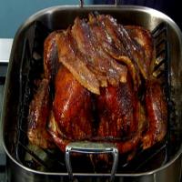 Maple-Roasted Turkey with Sage, Smoked Bacon, and Cornbread Stuffing image