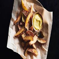 Olive-Oil-Fried Potatoes with Aioli image