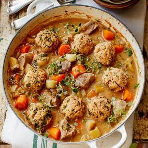 Pork & apple stew with parsley & thyme dumplings_image