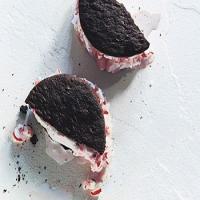 Chocolate and Peppermint Candy Ice Cream Sandwiches image