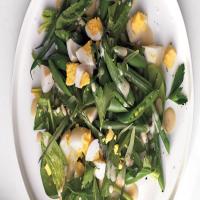 Garden Greens with Chopped Eggs and Whole Herbs_image