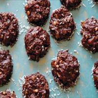 Peanut Butter No-Bake Cookies with Oats and Flaxseeds image