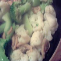 Sauteed Broccoli, Cauliflower and Mushrooms image