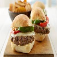 Meatball Provolone Burgers with Garlic Parmesan Aioli_image