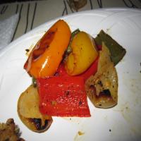 Roasted Tri Color Peppers and Onions_image