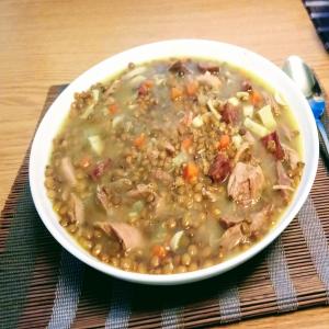 Andouille, Mushroom, and Lentil Soup_image