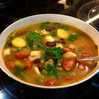 Chunky Vegetarian Vegetable Soup (Fast and Easy) image