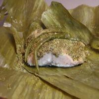Fish steamed in Banana leaves image