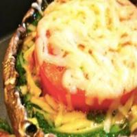 Italian style portobello mushroom and spinach bake_image