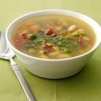 Spring Vegetable Soup with Pesto_image