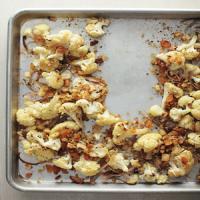Roasted Cauliflower with Shallots and Golden Raisins_image